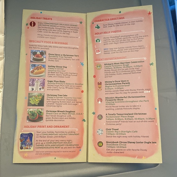 Disney World Mickey’s Very Merry Christmas Party 50th Anniversary 2022 Party Set - Picture 6 of 7